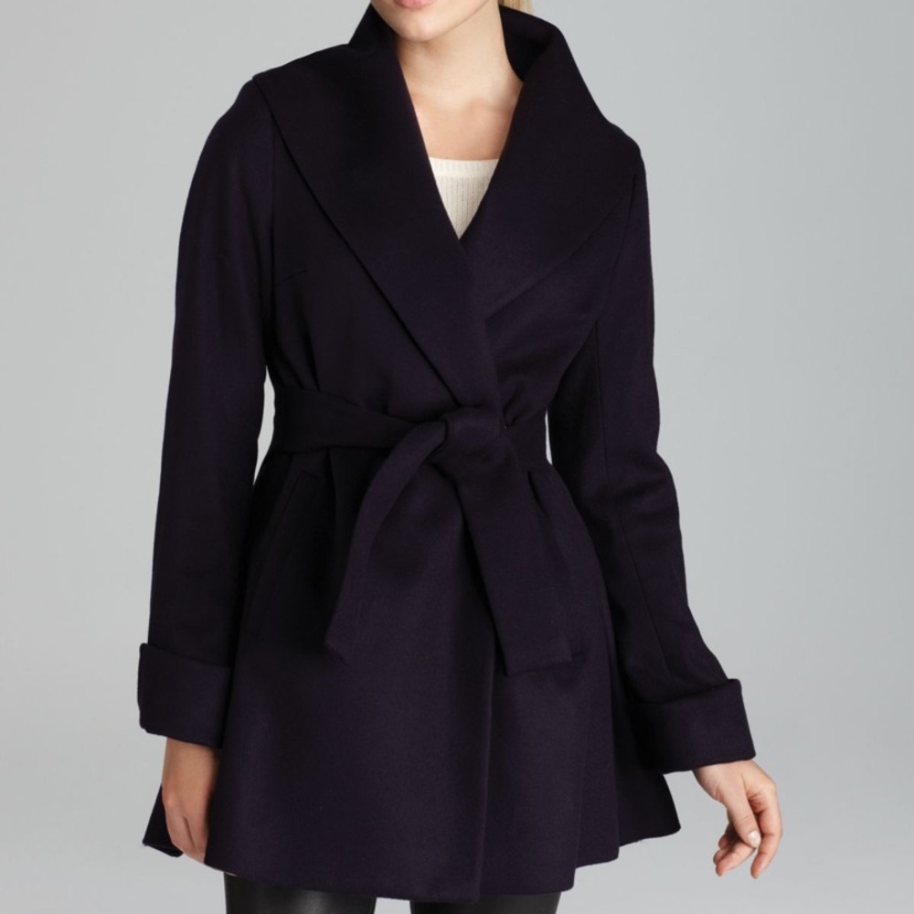 Trina Turk Ali wrap wool jacket - Picture 2 of 8